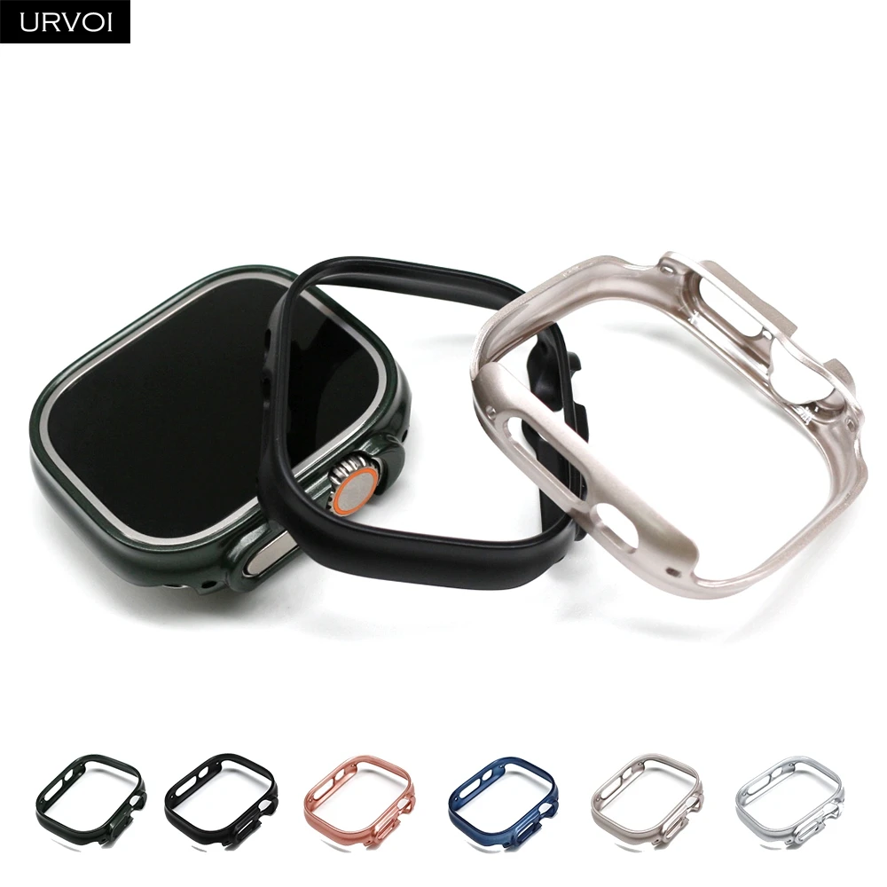Premium Protective Bumper Case for 49mm Smartwatch - Scratch-Resistant Metal Finish