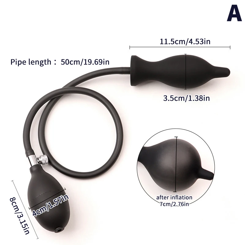 1Pc Inflatable Anal Plug For Men&Women Extra Large Prostate Massager &G-Spot Stimulator Comfort Anal Dilator Adult Sex Toys