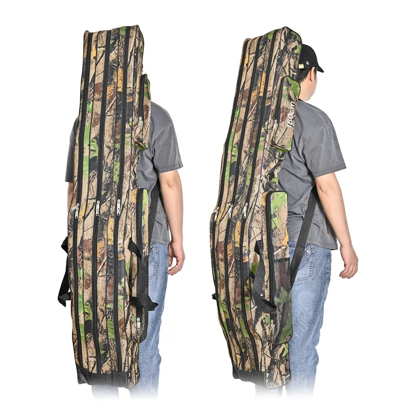 Sac mer grande capacité 1.2m 1.5m triple couche pliable bedaine pêche double épaule rangement
