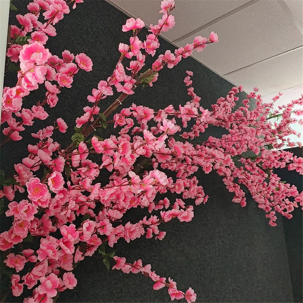 Fiori Finti Fiore Di Pesco Rosa Fortunato Giardino Di Casa Decorare Piante Artificiali Bonsai Mimosa, Redbud