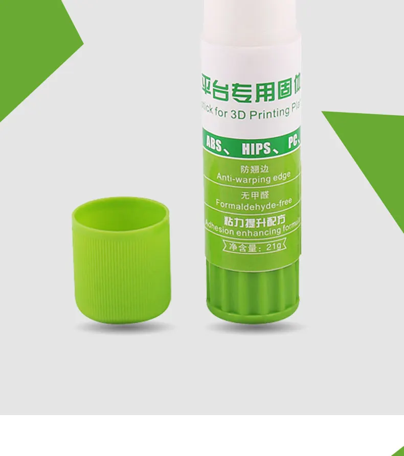 PVP Glue Stick 3D Printer Parts 3 Pcs Solid Soluble Formaldehyde Free Formula Cold Anti Edge Warping Adhesive for Hot Bed Print