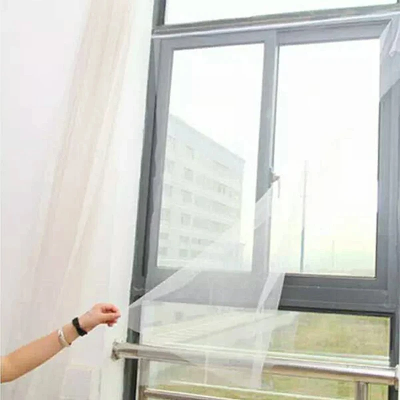 DIY Self-Adhesive Indoor Insect Fly Mosquito Window Screen Curtain Mosquito Netting Door Anti Mosquito Net Window Mesh Bug Net 4 DIY Self-Adhesive Indoor Insect Fly Mosquito Window Screen Curtain Mosquito Netting Door Anti Mosquito Net Window Mesh Bug Net 4