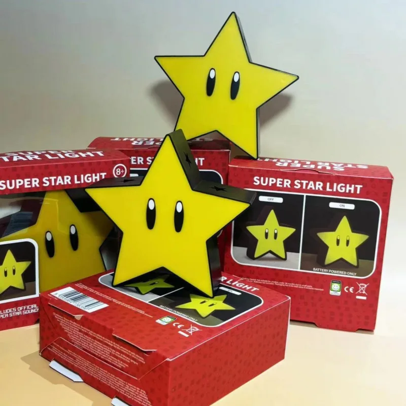 Super Star LED Cartoon Figure Night Light with USB Charging and Sound - Perfect Gift for Kids and Wholesale Orders