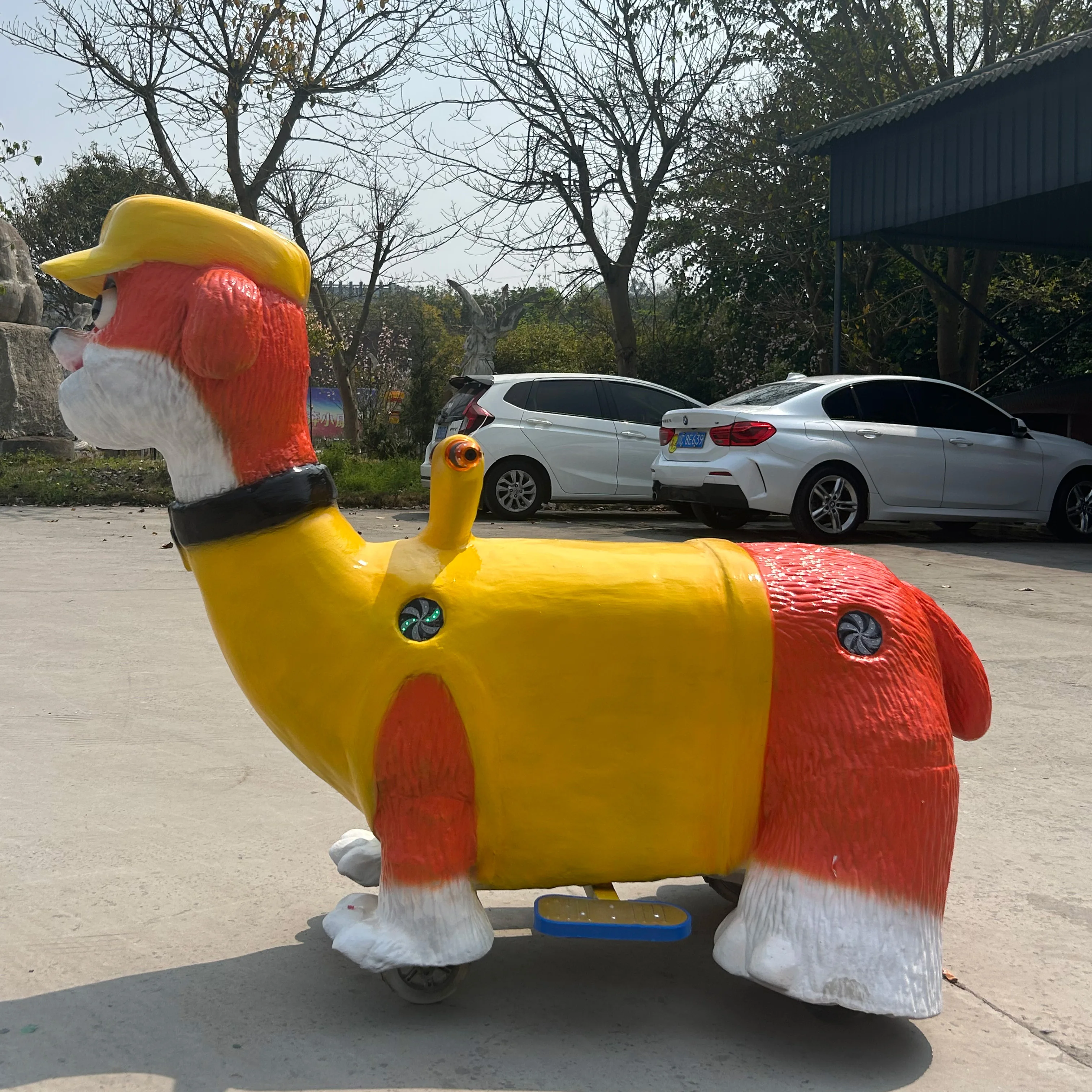 Electric Dinosaur Car for Kids Animals Themed Bumper Cars with Remote Control for Indoor and Outdoor Shopping Mall Riding