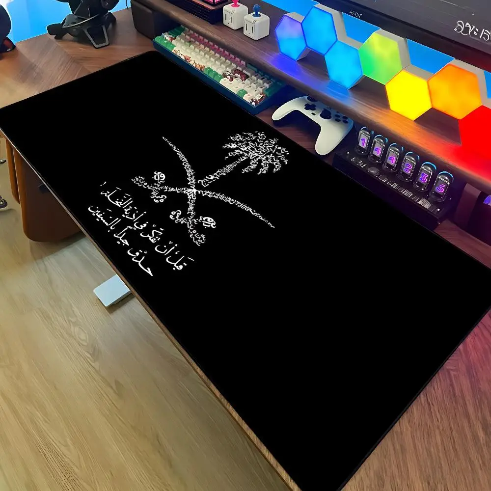 وسادة مكتب كبيرة الحجم من المطاط، بتصميم شعار المم...