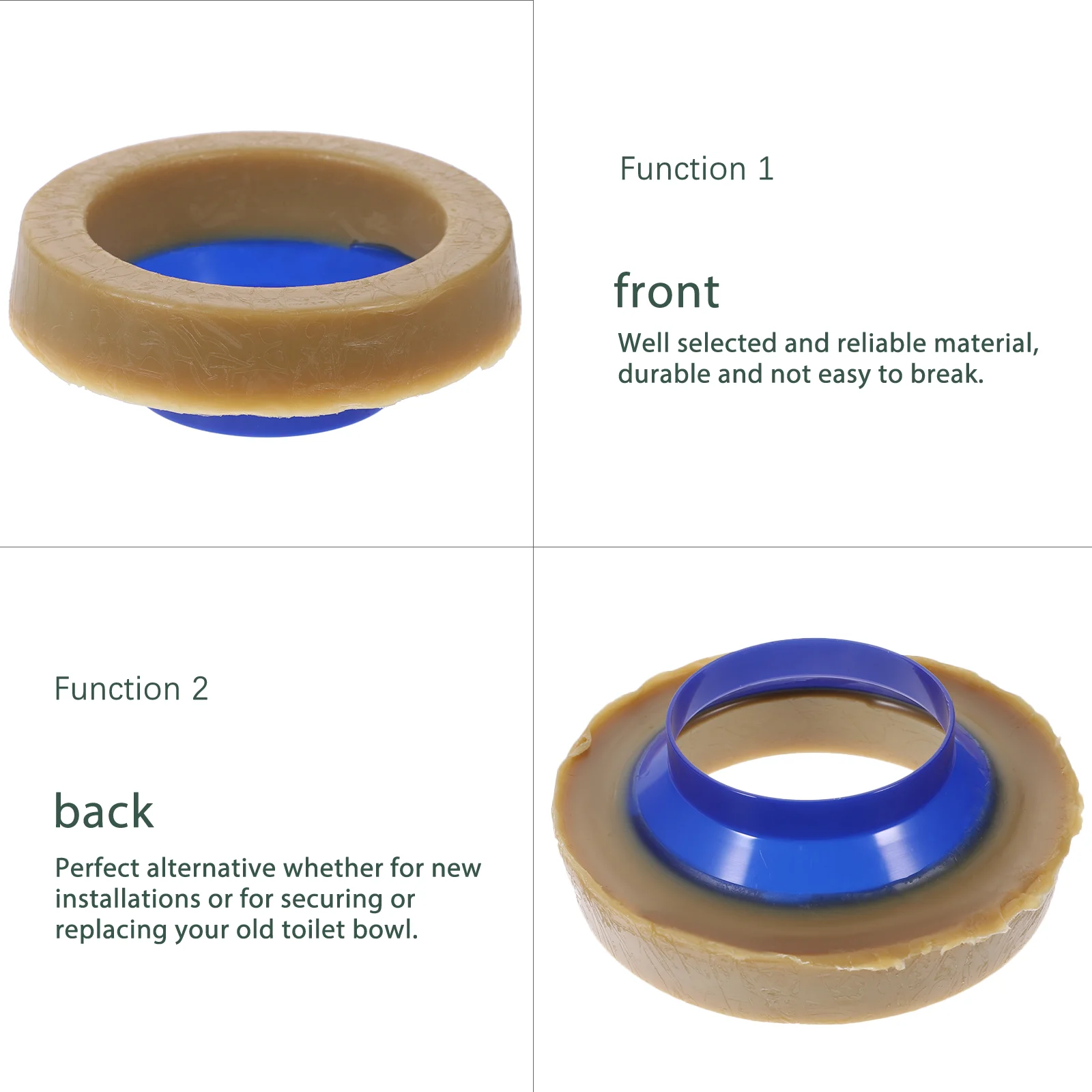 Toilet Bowl Rubber Ring Leak-proof Toilet Gasket Home Bathroom Thick Ring
