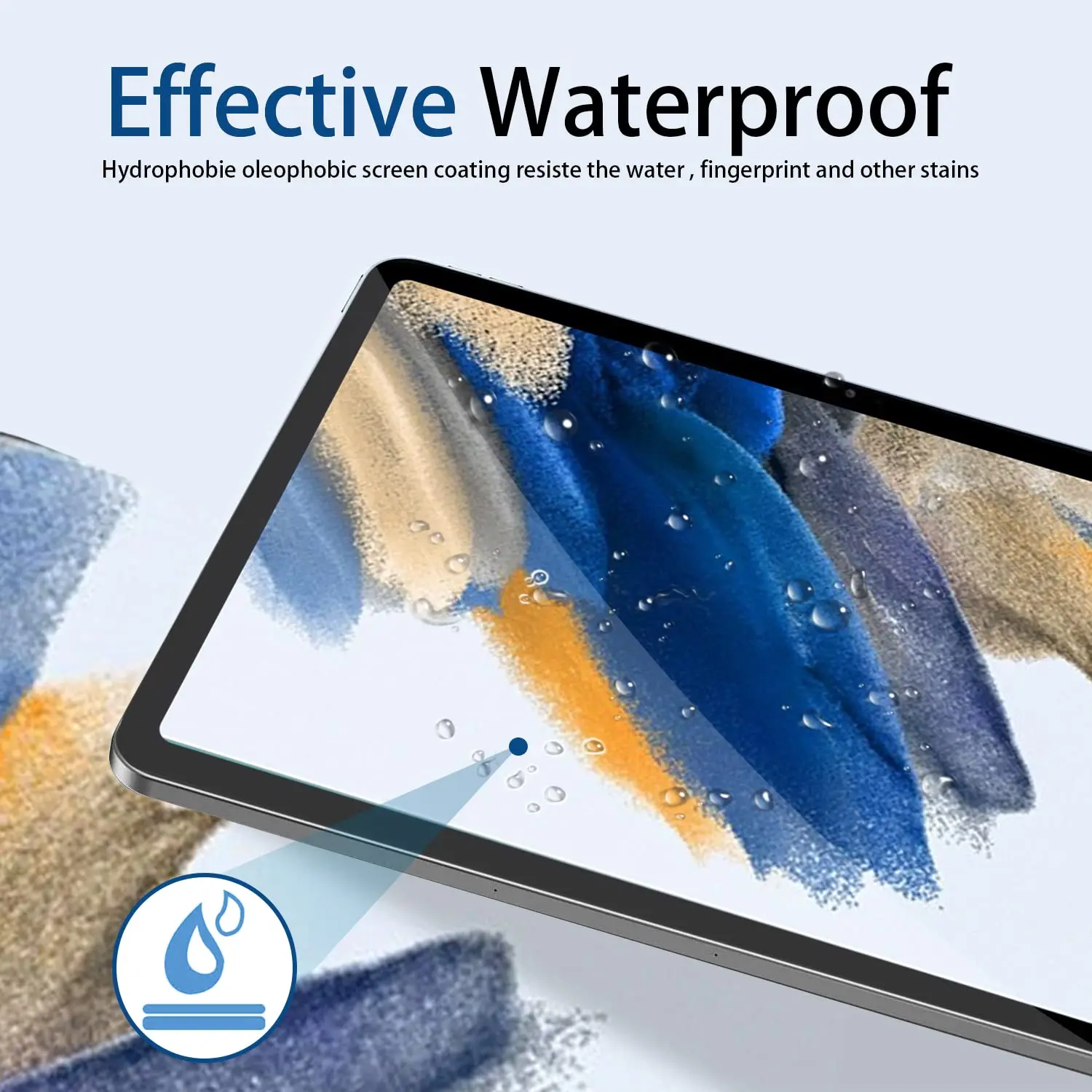 Screen Protector for Galaxy Tab A8 10.5 Inch SM-X200 SM-X205 SM-X207 Tempered Glass for Samsung Galaxy Tab A8 2021 2022 Released 4