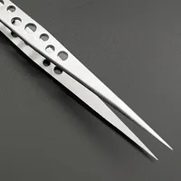Electronics Industrial Tweezers Precision Anti-static Curved Straight Tip Stainless Forceps Phone Repair Hand Tool sets 6