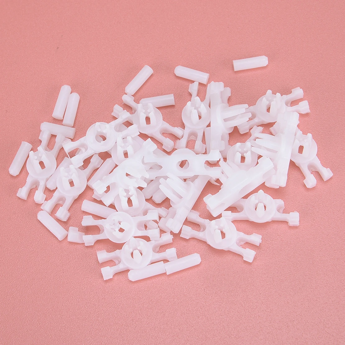 40 Pz/Set Car Side Door Trim Molding Strip Clip Plastica Bianca Adatta Per Vw Old Beetle Golf Jetta Mk1