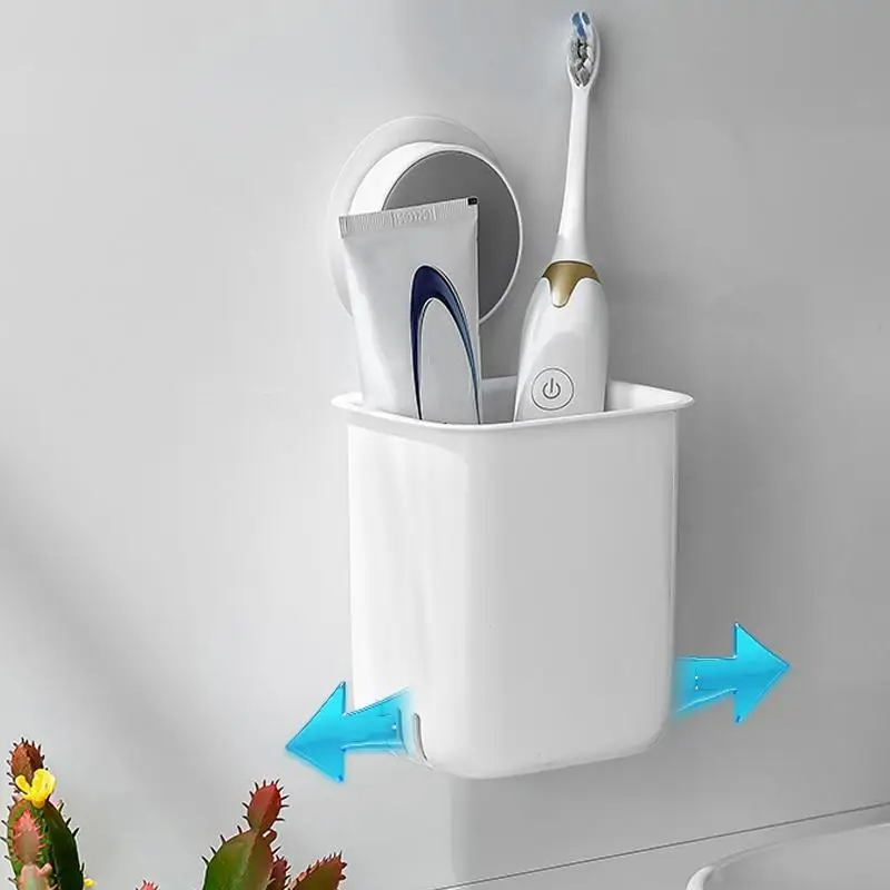 New Wall-Mounted Toothbrush Holder Punch-Free Razor Holder Storage Shelf Portable Toothbrush Organizer Bathroom Accessories