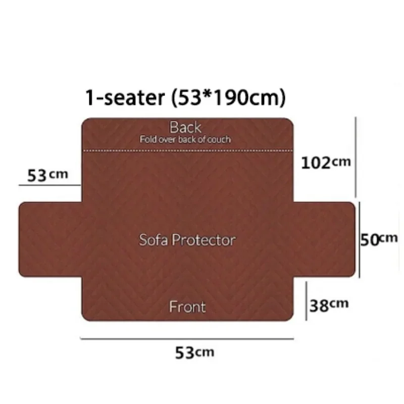 1Seater Flannel Recliner Sofa Cover with Pockets Armchair Case Plush Sofa Cover Non-Slip Lazy Boy Chair Slipcovers Home Decor 2