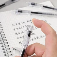 3 Pens 20 Refills Retractable Gel Pens Set 0.5mm ST Tip Quick-Drying Black Red Blue Soft Grip Transparent Design Smooth Writing 6