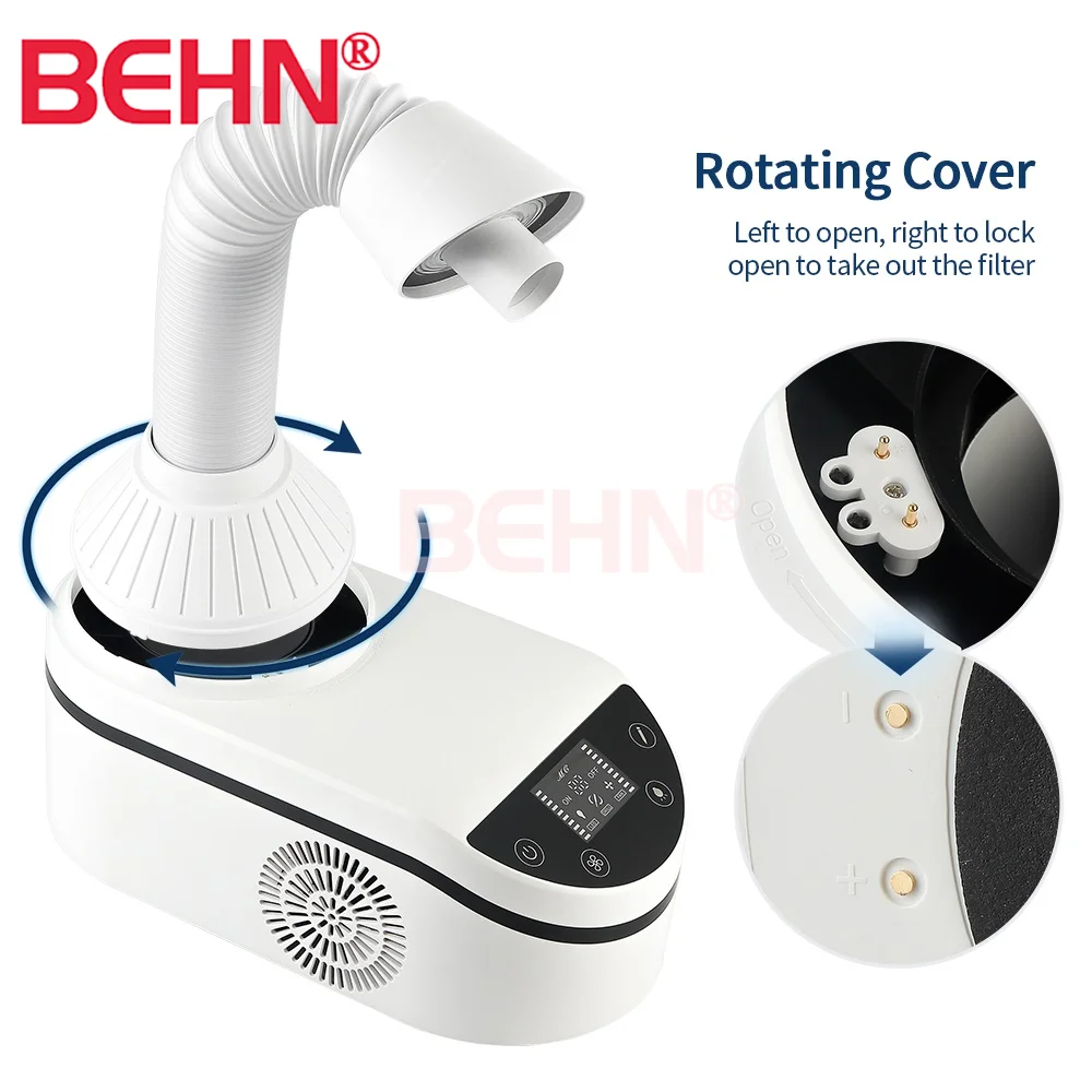 Aspirateur De Bureau SENHE – Pour Poussière D’ongles, Dentaire, Bijoux – Avec Lumière LED – 60W