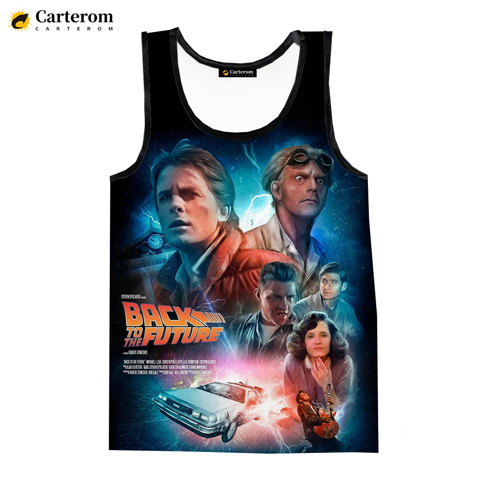 

Майка мужская с 3D принтом «Назад в будущее»