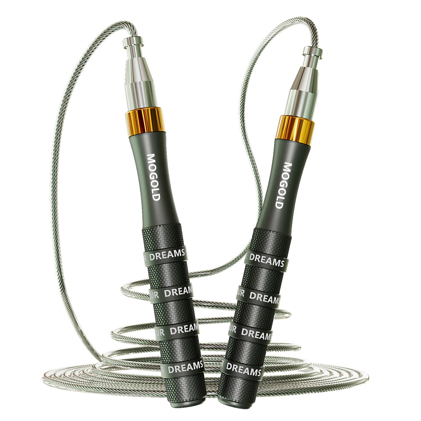 Self-Locking Bearing Skipping Rope, Suitable for Human Aerobics, Aluminum Alloy Handle, Adjustable Rope Length, Student Racing C 6