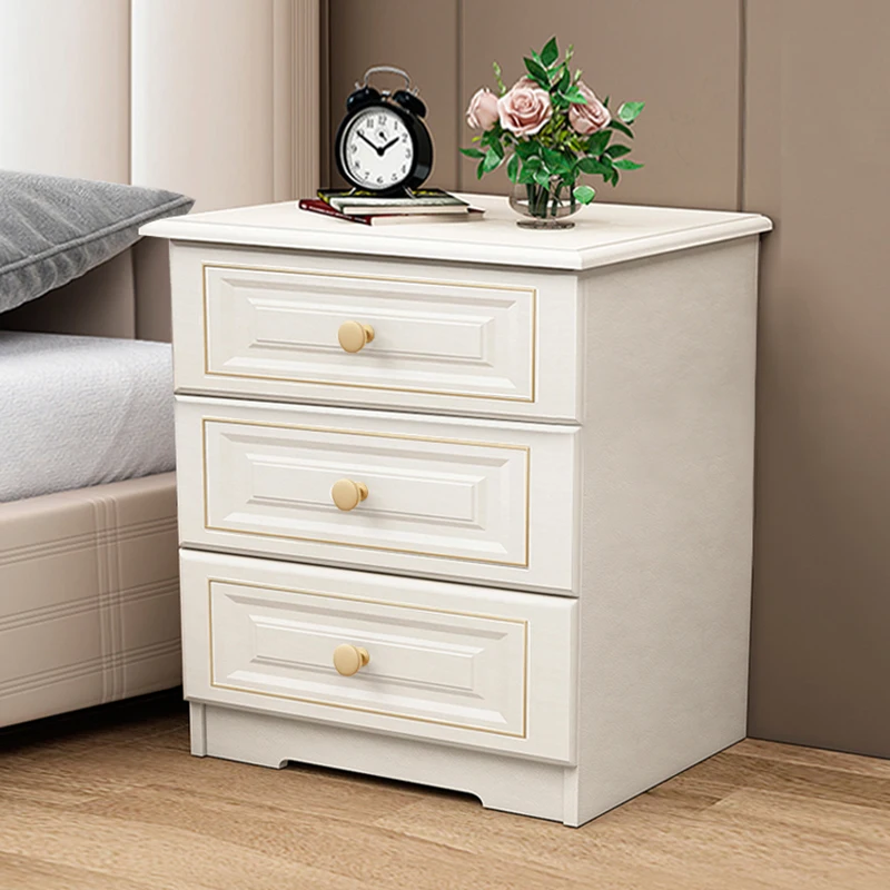 

White Modern Small Nightstands Storage Narrow Girls Drawers Side Nightstands Mobile Nordic Solid Mesitas De Noche Home Furniture