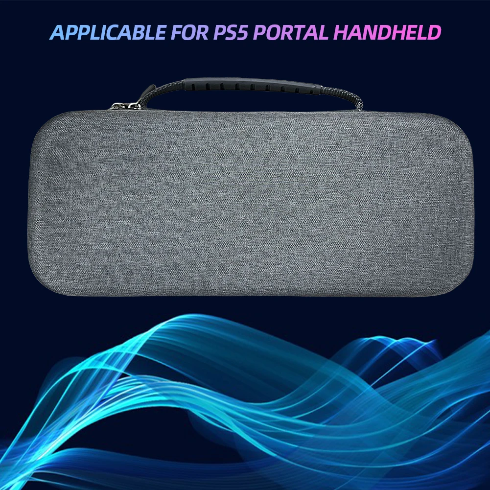 EVA Protective Bag Shockproof Portable Storage Bag Anti-Scratch with Mesh Pocket for PS5 Portal