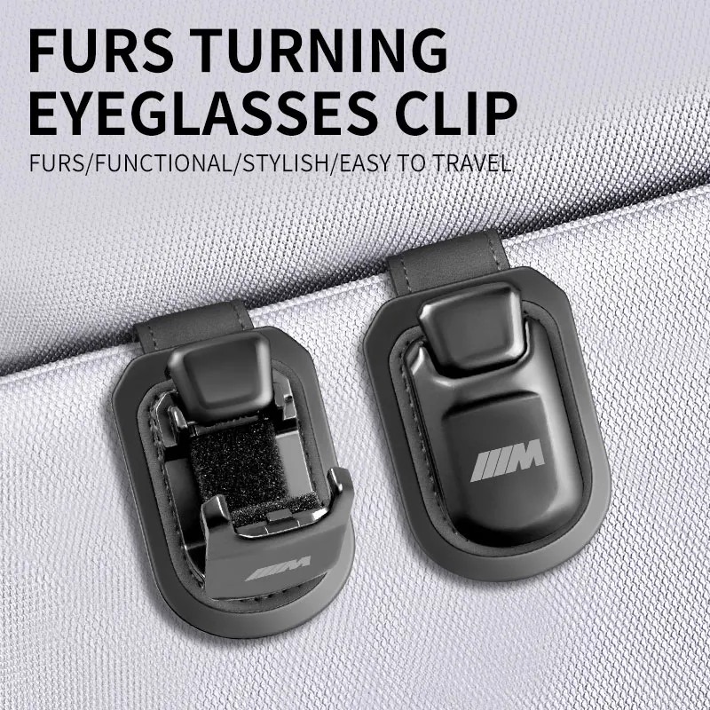 Suede Car Sun Visor Eyeglass Holder Glasses Storage Clip Sunglasses Holder Button Style for BMW M Car sunglasses holder glasses holder eyeglass holder eyeglasses storage holder