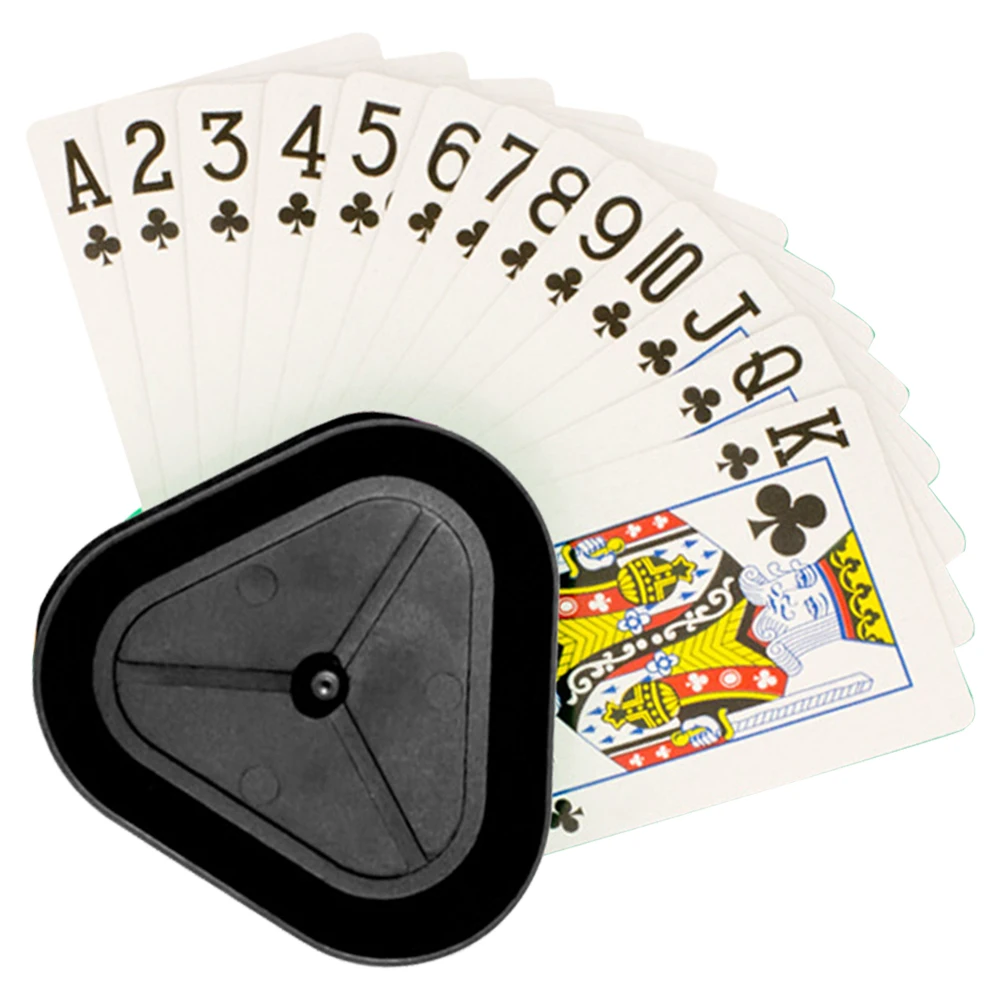 Description Picture 5 of item6/4PCS Playing Card Stand Triangle Poker Card Organizer Hands-Free Little Hands Cards Tray for Family Card Game Nights Board Gam