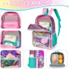 Backpack for Girls Backpacks for Elementary Student with Lunch Box Pencil Case 3 in 1 Bookbag for Girls for School 3