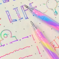 Набор из 6 блестящих гелевых ручек-хайлайтеров - 1,2 мм яркие цвета, плавное письмо, идеально подходит для журналов, поделок своими руками, поздравительных открыток, — изображение 5