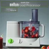12 Cup Food Processor Ultra Quiet Powerful motor, includes 7 Attachment Blades + Chopper and Citrus Juicer , Made i 2