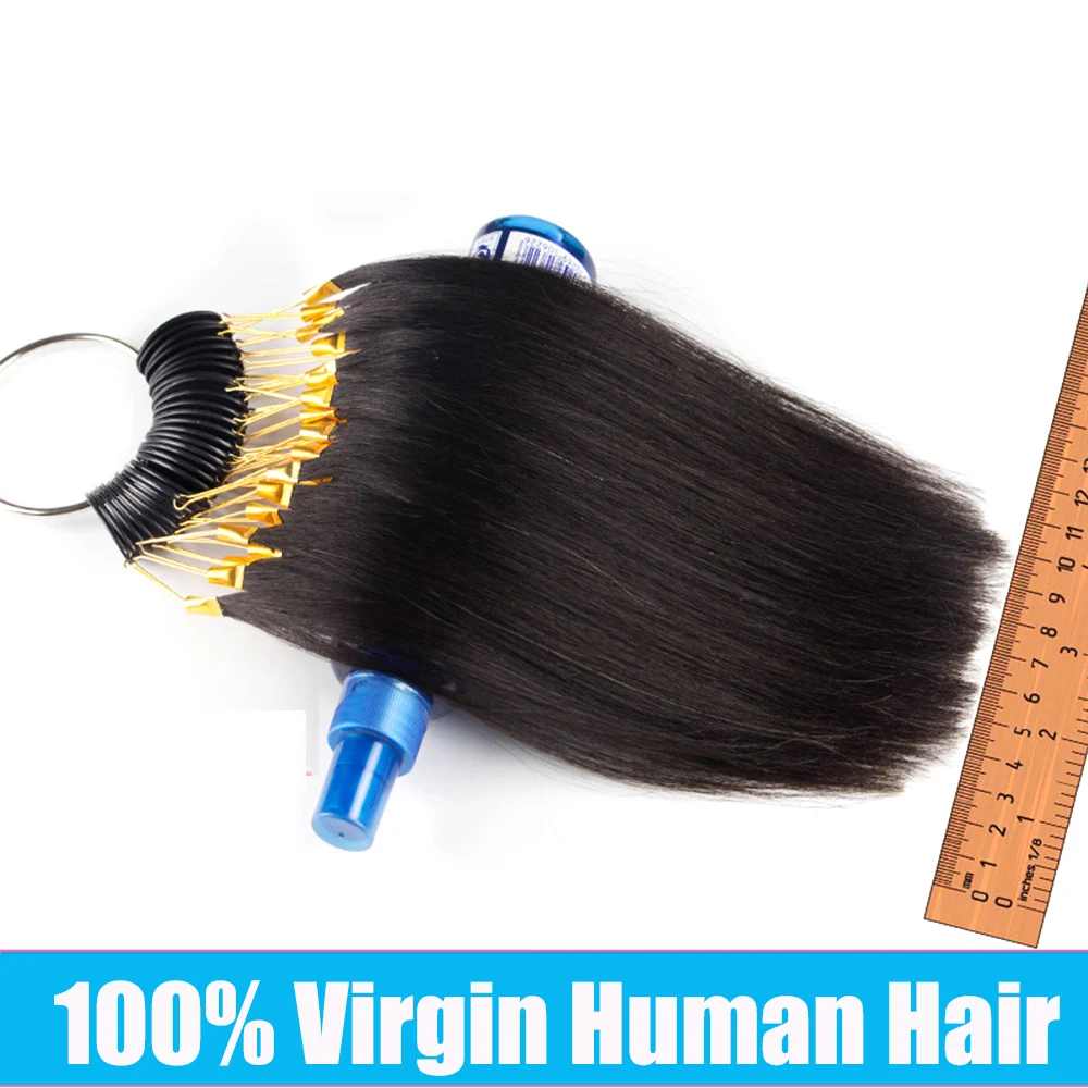 100% Human Hair Swatches 30Pcs/Set Virgin Hair Color Swatch Ring Extension Samples Testing Color For Salon Hairdressing