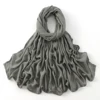106457-677a27.jpg 185*75 cm musulman Modal Hijab rayonne coton châles pour femmes mince plaine écharpe grande taille foulard islamique Turban bandeau