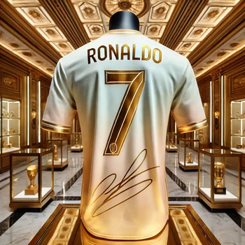 2026 New Hot Selling Ronaldo Fashion Football Superstar Commemorative Collection Sports Jersey Daily Outdoor Breathable T-shirt 1
