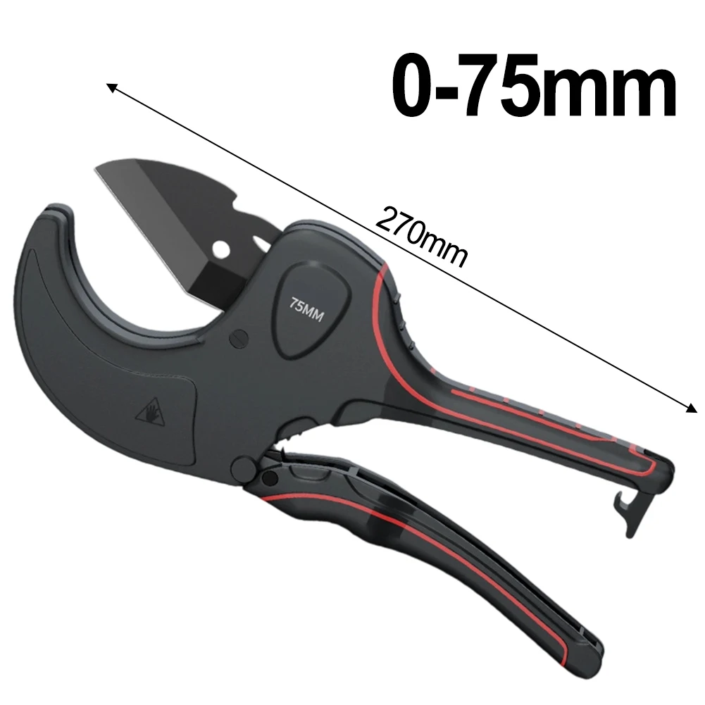1pc 32mm-75mm Pipe Tube Cutter PVC Pipe Cutting Machine For PVC/PU/PP/PE Hose Cutter Plumbing Tool Heavy Duty