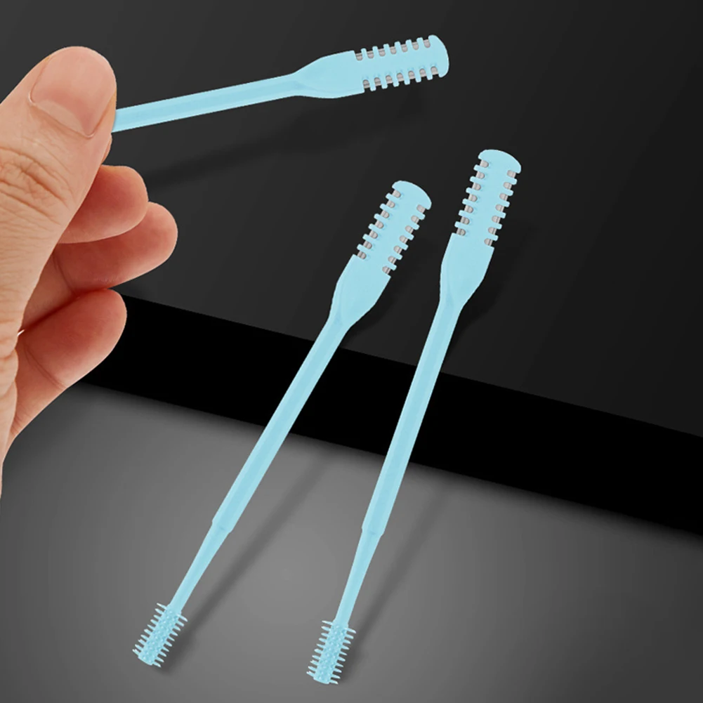 Double Head Nostril Hair Remover Tool 360 Rotating Nasal Clippers Manual Nose Hair Trimmer Handheld Nasal Cutter