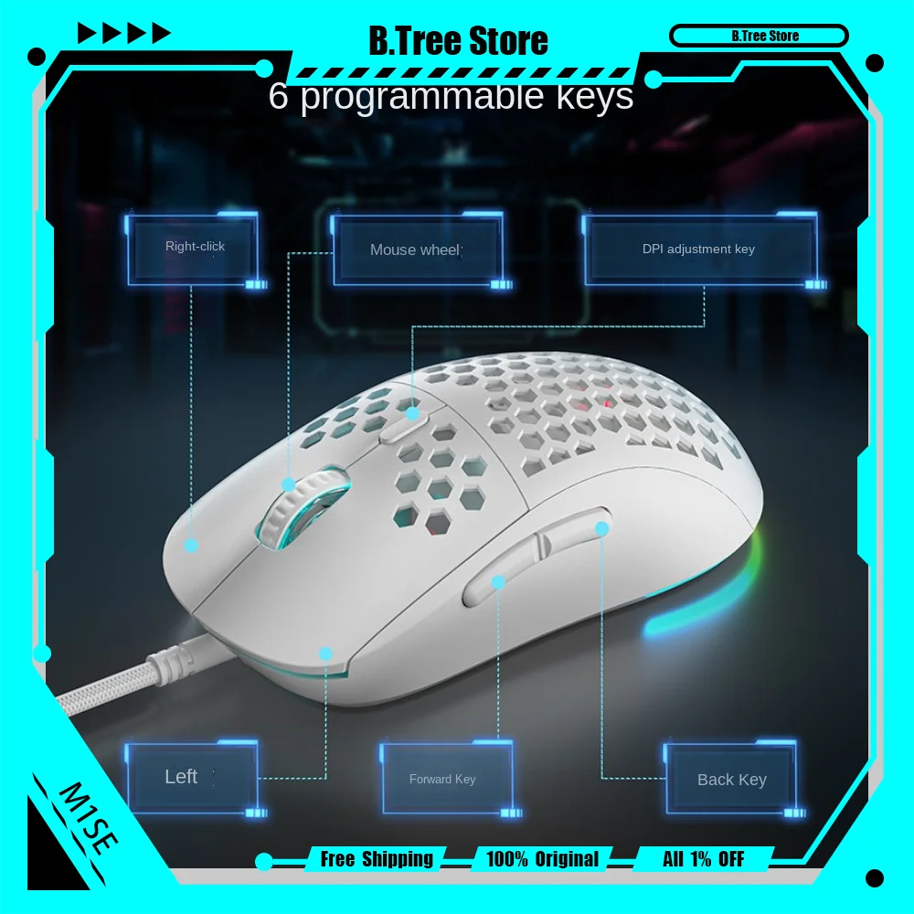 M1SE-Gaming-Mechanical-Wired-Mouse-Game-Esport-Office-Special-Ergonomic ...