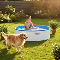 Piscine murale ronde en acier 350 x 90 cm blanche, piscine hors-sol pour jardin et terrasse, piscine familiale pour adultes et enfants, ensemble piscine pour l'été et la détente en plein air, piscine de jardin pour la maison 1