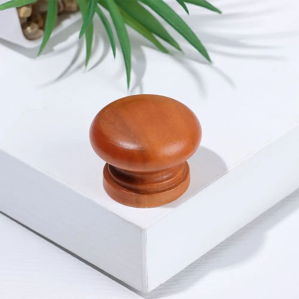 1Pcs Natural Wood Kitchen Cabinet Drawer Knobs Cupboard Wardrobe Dresser Furniture Handle Furniture Hardware with Screw