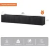 Floating TV Stand, Wall Mounted Shelf, Modern Floating Entertainment Center with 3 Fluted Flip-Down Doors, 70" Large Stor 6