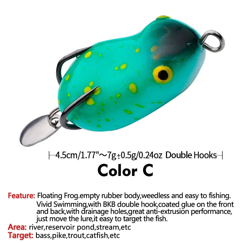 Versatile Black Eyed Leaf Frog Lure For Bass - Soft Bait For Multiple  Fishing Environments
