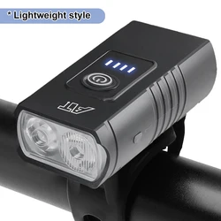 USB Rechargeable T6 LED Bike Headlight with 6 Modes - Premium Bicycle Front Lamp (13201.05)