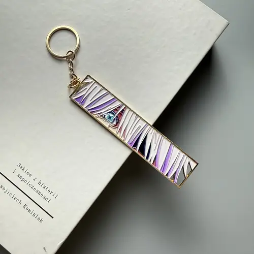 Anime Metal Hollow Out Keychains Bookmark Cute Jet Manga Fashion Bag Key Tag Jewelry Accessory Key Ring Holder Gift Anime - Image 34