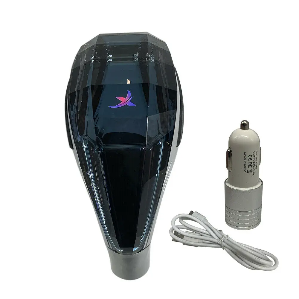 

Universal Touch Activated LED Illuminated Gear Shift Knob Crystal Shift knob for Most Cars with Button-Less Operated Shifter