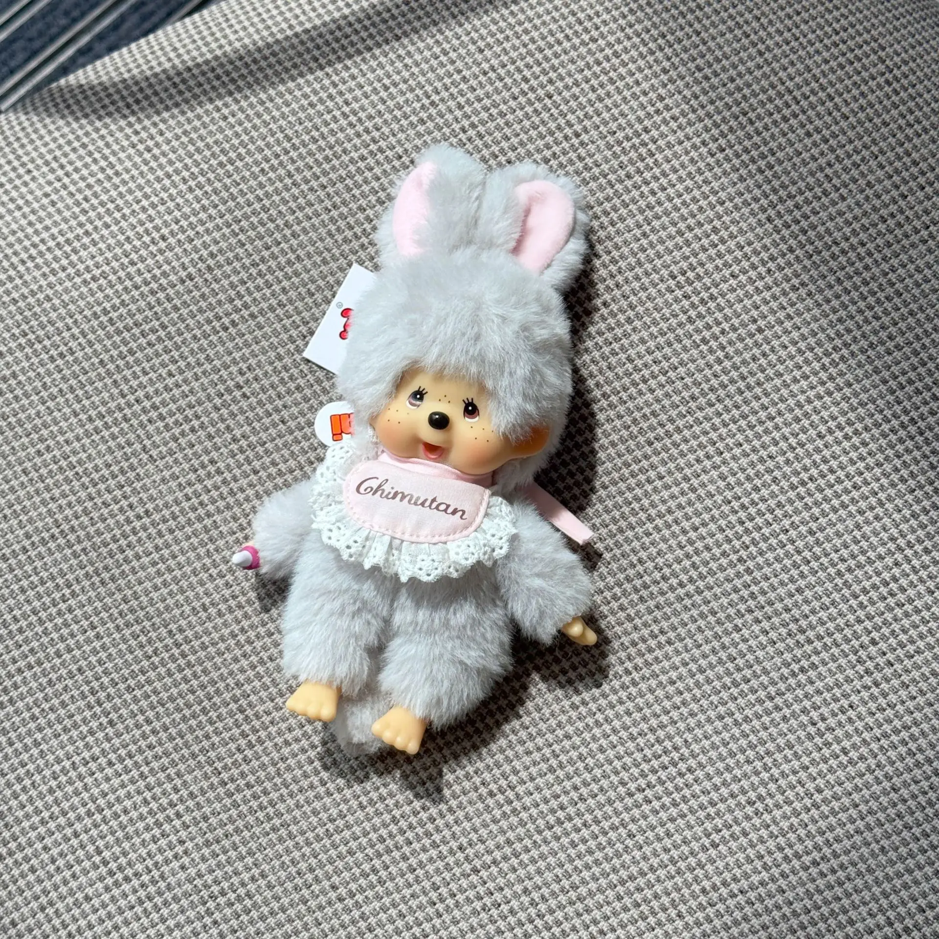 Adorable Monchhichi Plush Keychain - Perfect Hanging Ornament for Bags and Car Keys, Ideal Birthday Gift and Collector's Item