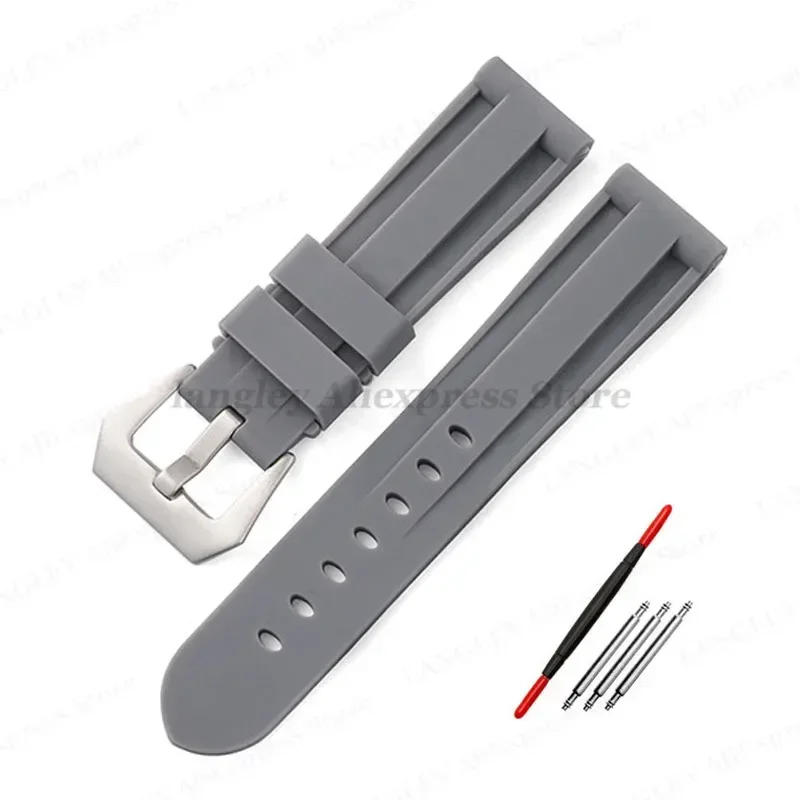 Versatile Sport Silicone Rubber Watch Band - Multiple Size Options