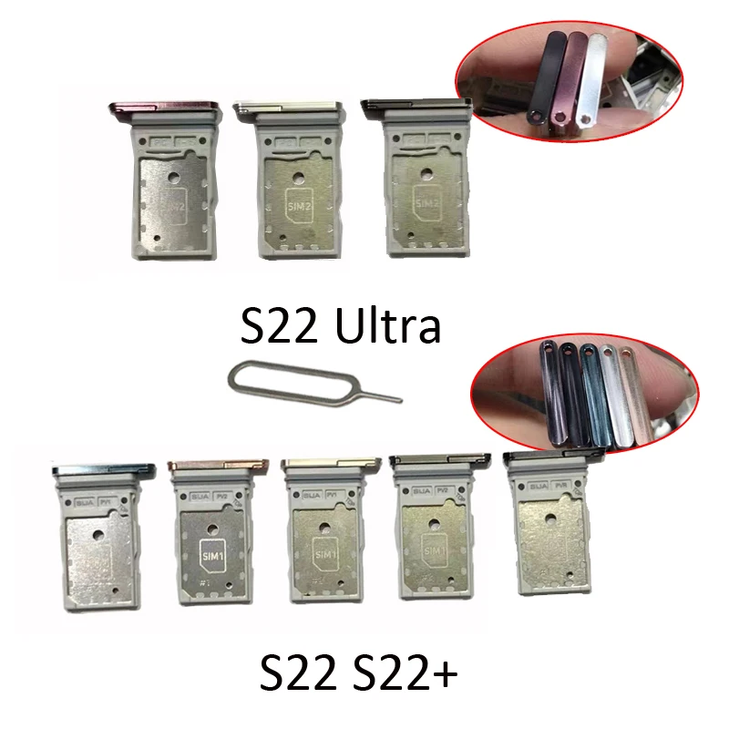 Per Samsung Galaxy S22 Plus Ultra S22 + Telefono Originale Sim Chip Tray Holder Slot Per Scheda Adattatore Presa Parte Per Samsung S22 Ultra