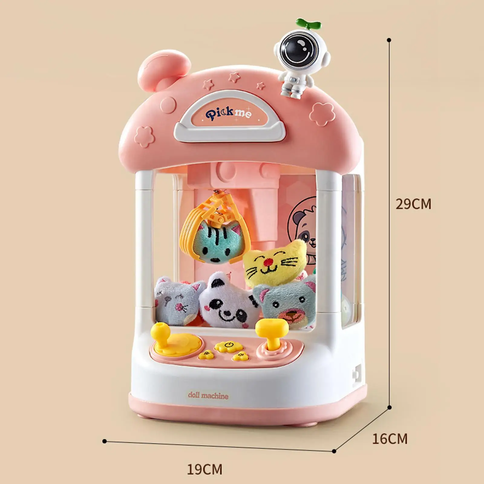Electronic Claw Machine Pretend Play Two Power Supply Modes Kids Vending Toy 6