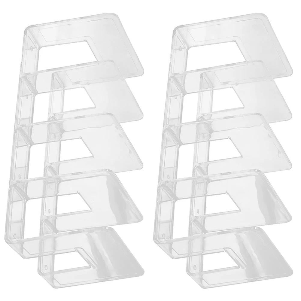 

Acrylic Bookends Clear Book Holders File Storage Stand Desktop File Folder Book Stoppers File Sorter Office Library Classroom