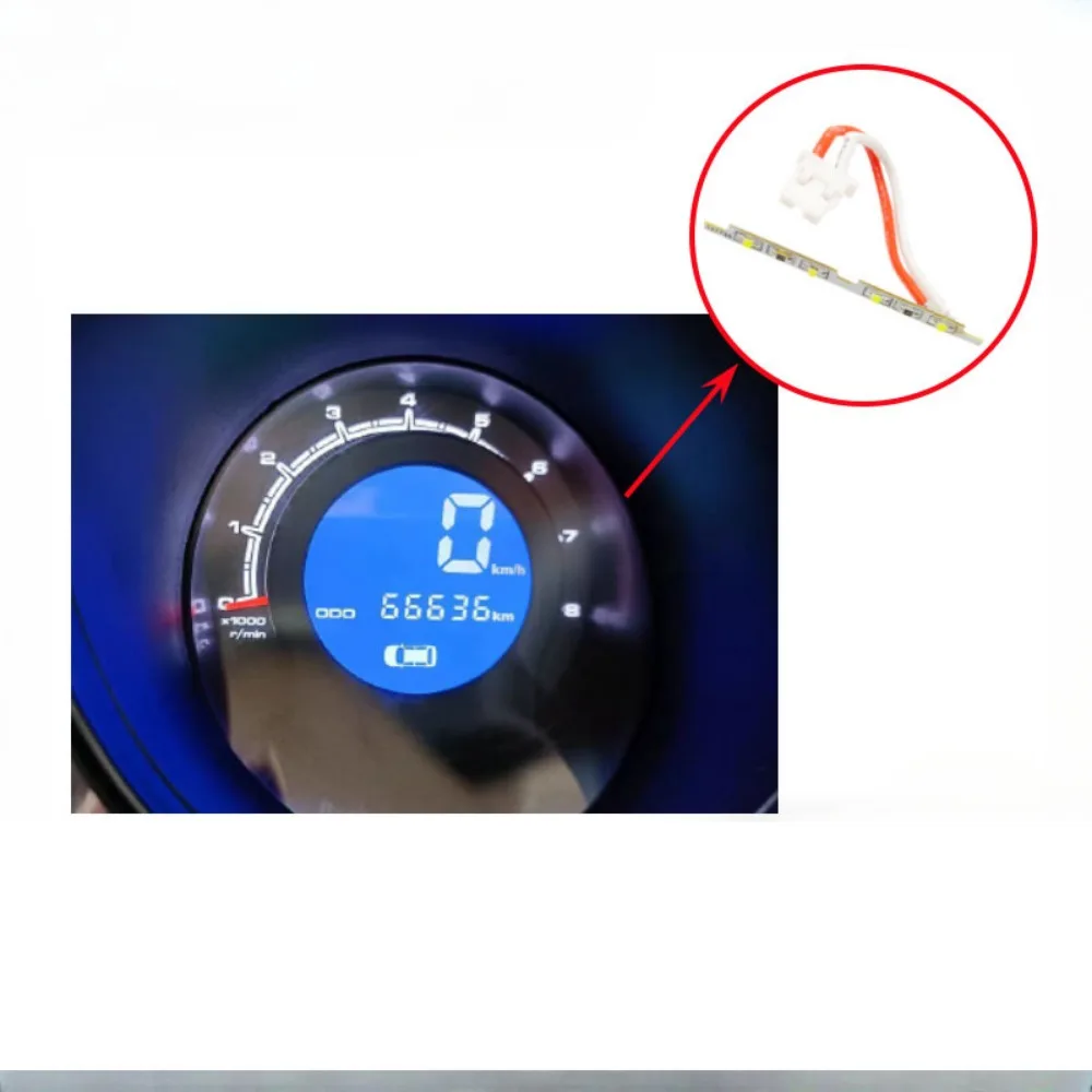 Samochodowa deska rozdzielcza prędkościomierz ekran LCD tablica świetlna przyrząd tachometr akcesoria Panel lampy rozjaśniające do Lifan X60