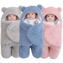 

Soft Newborn Baby Wrap Blankets Baby Sleeping Bag Envelope For Newborn Sleepsack Cotton thicken Cocoon for baby 0-9 Months