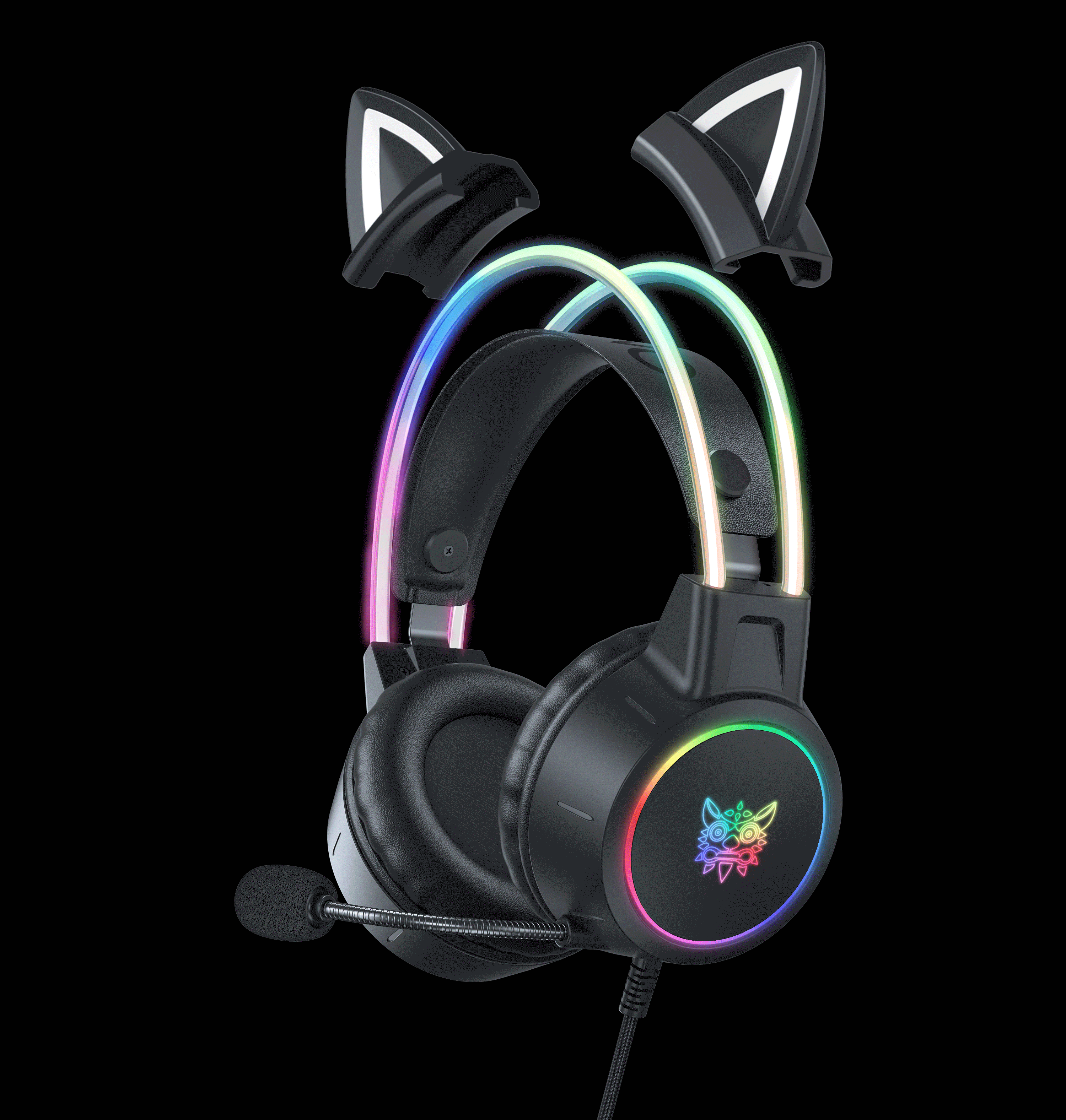 Onikuma x15 proオーバーイヤーヘッドフォンゲーミングヘッド