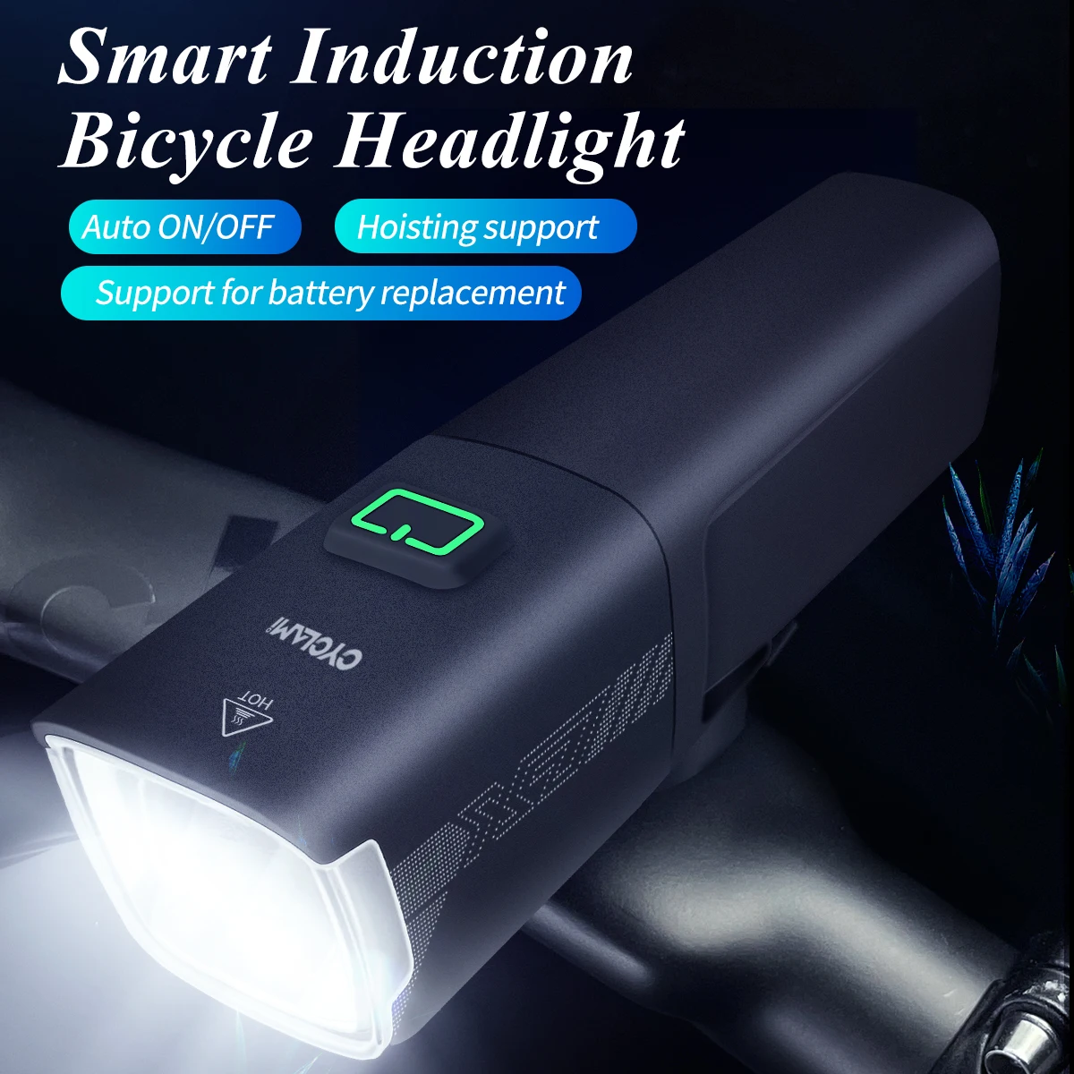 Fari Intelligenti Cyclami Light Fari Intelligenti Per Mountain Bike Da Strada Ricaricabili Usb 1000 Lumen Tempo Di Lunga Durata