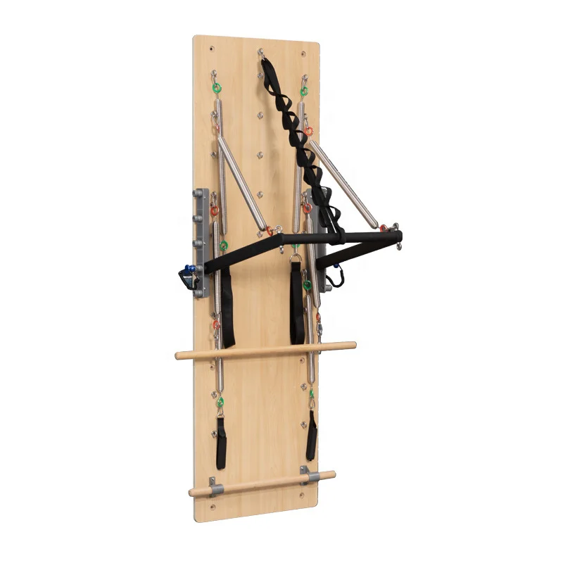 

Professional Indoor Home Fitness Pilates Wall Mounted Reformer Pilates Springboard For Yoga Training