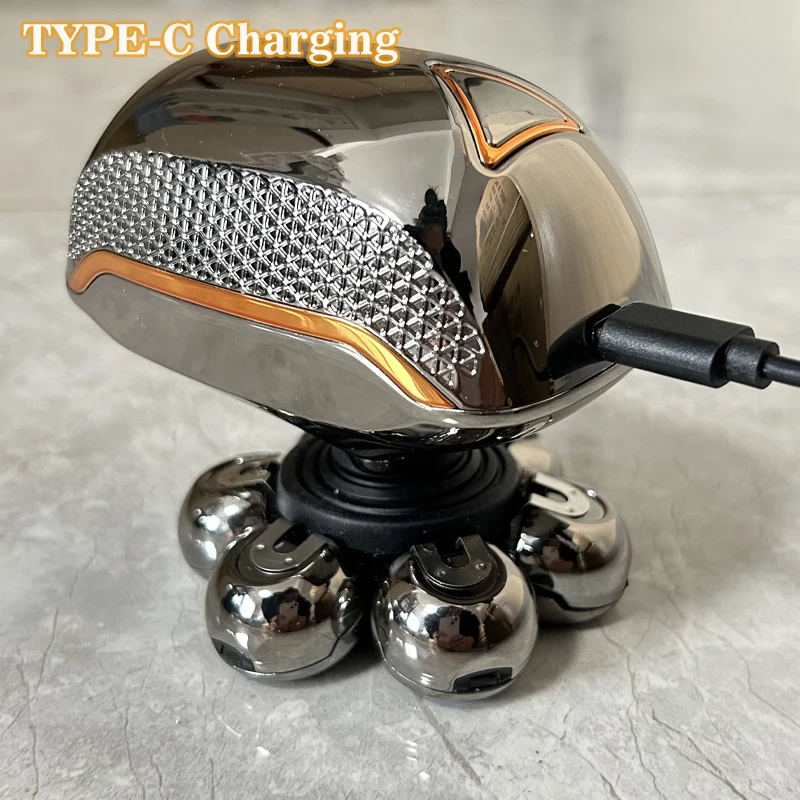 Head Shavers for Bald Men Rotary Electric Razor Cordless Shaver for Men Multifunctional Electric Razors for Bald Men Waterproof 5